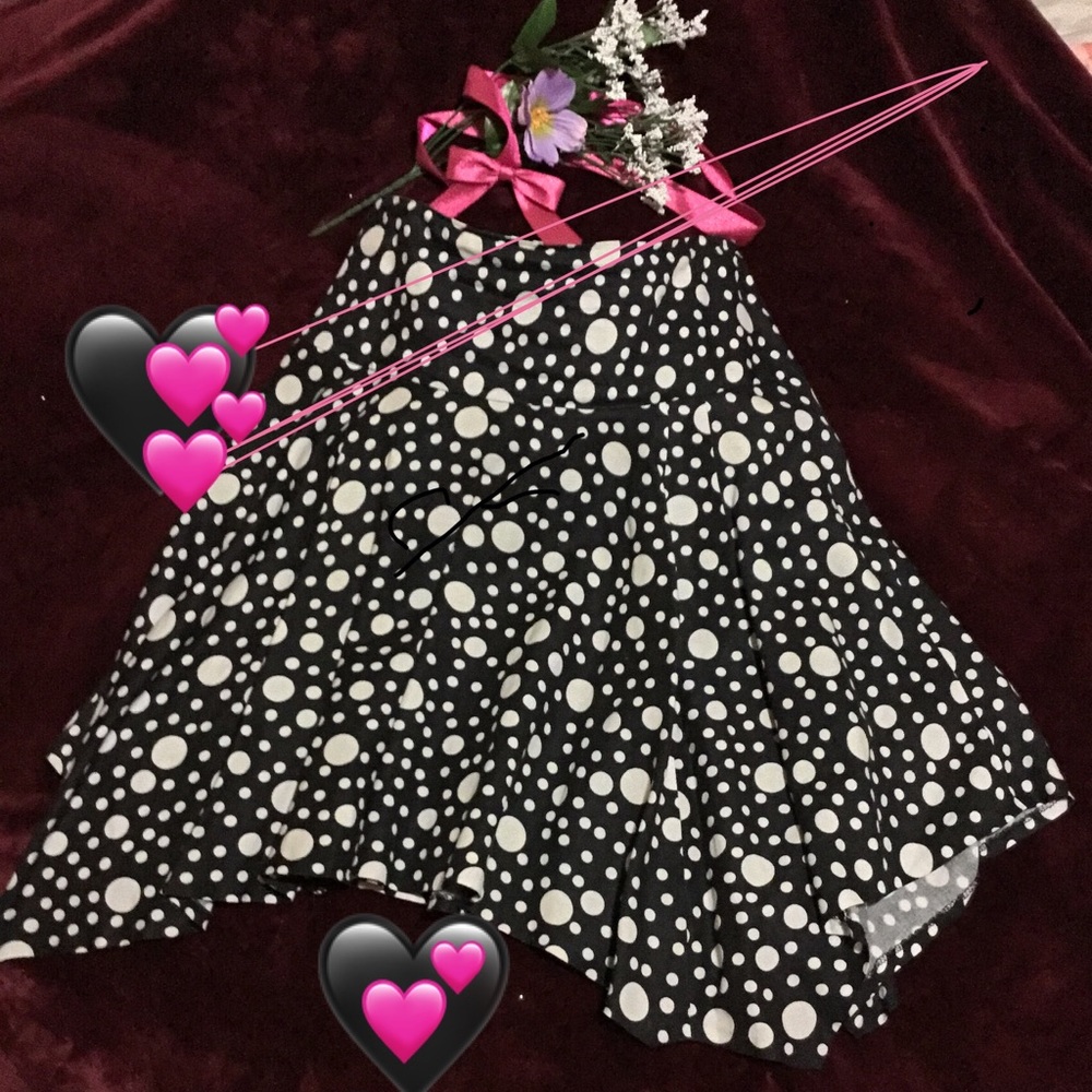 🖤🐾Larry Levine Polka Dot Skirt.